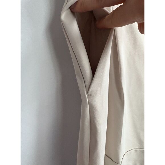 Rachel Zoe Cuffed Pleated Trouser Shorts High Waist Size 8 Stone Career 80s 90s - Picture 6 of 10